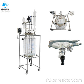 Réacteurs chimiques de récipient en verre d&#39;essai chimique de laboratoire de SF-100L